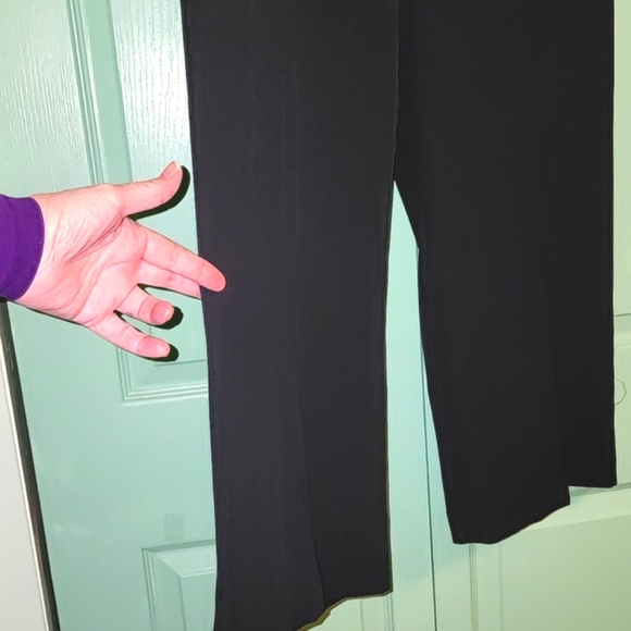 Black Wide Leg Ankle Pant (Size 12) NWOT W Worthington (Side Zip) - Picture 6 of 7